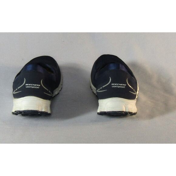 Skechers Memory Foam Mesh Walking Shoes Blue Size 9 - Picture 5 of 8